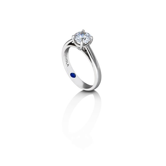 Anello Casciola Gioielli Donna FABRIZIO CASCIOLA in Oro bianco Diamante 44 Ct AN.ACQUA0.44 - AN.ACQUA0.44